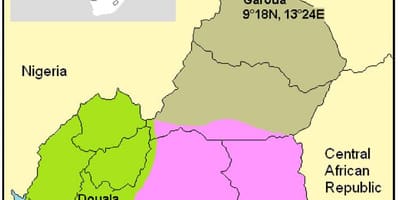 Mapa de Camerún climático