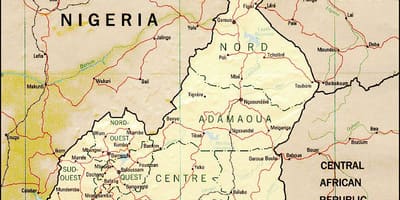 El mapa de Camerún