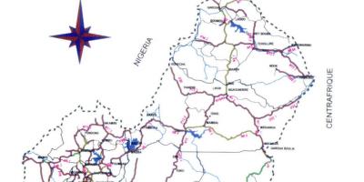 Mapa de Camerún carretera