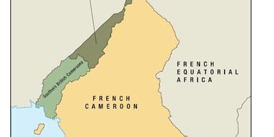 Mapa de la onu, el estado de Camerún