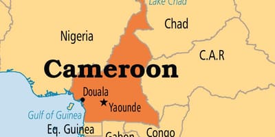 Mapa de yaundé en Camerún